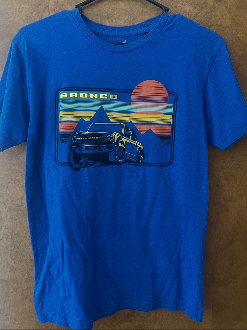 Ford Royal blue adult size small Bronco Graphic Tee